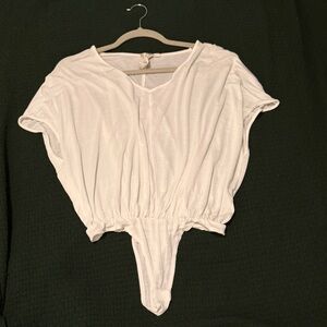 Loose sleeve flowy bodysuit